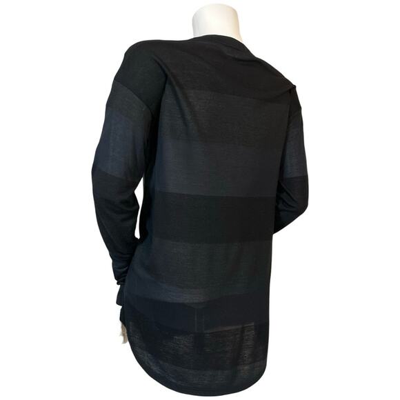 #T121 Splendid Burn Out Stripe Long Sleeve Shirt $79 - Picture 5 of 13